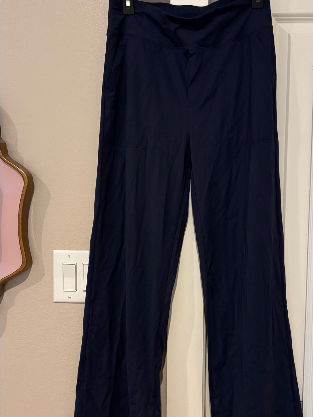 Wide Leg Navy Women's Pants
